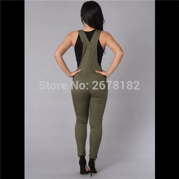 Новые джинсовые комбинезоны женские модные с высокой талией однотонные