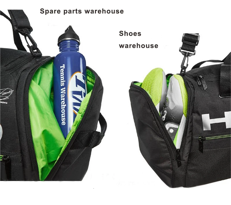 2022 Head Tennis Bag Djokovic Signed Single Shoulder Tennis Backpack Handbag Tennis Rackets Bag Head Novak Duffel Bag Badminton