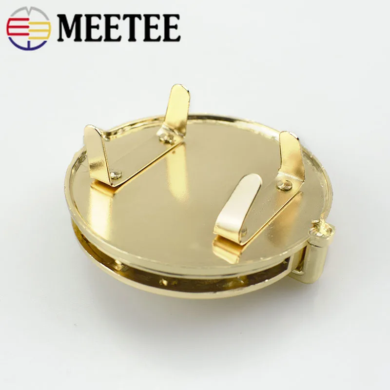 1/2 шт 60 мм круглая металлическая сумка с пряжкой женская закручивающимся замком