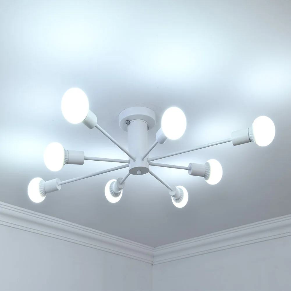 

Modern Style ceiling lighting ceiling lights E27 Lamp iron 8 lights LED restaurant shop bar light fixture 90-260v