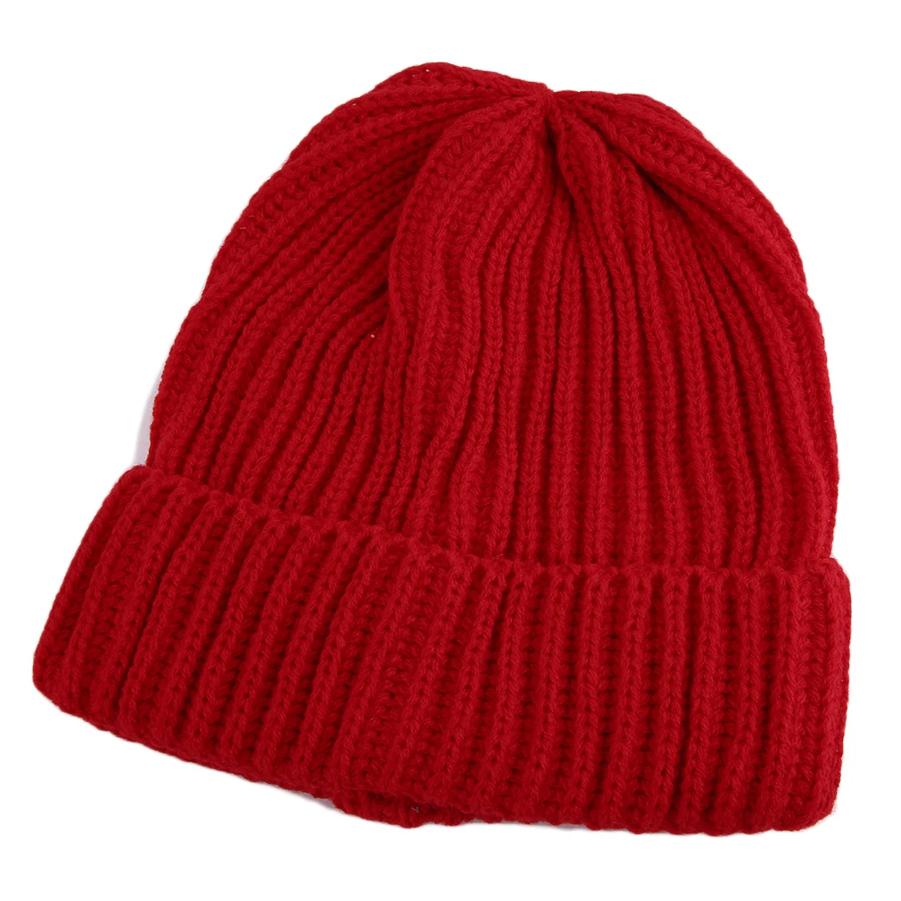 Модный дизайн одноцветные шапки в полоску мужские и женские вязаные удобные