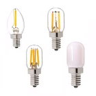 Регулируемая Ночная лампа C7 T20, 5 шт.лот, 0,5 Вт, 1 Вт, 2 Вт, Светодиодная лампа накаливания Эдисона для холодильника, цоколь E12 E14 G9, ретро мини-лампа, 110 В, В переменного тока