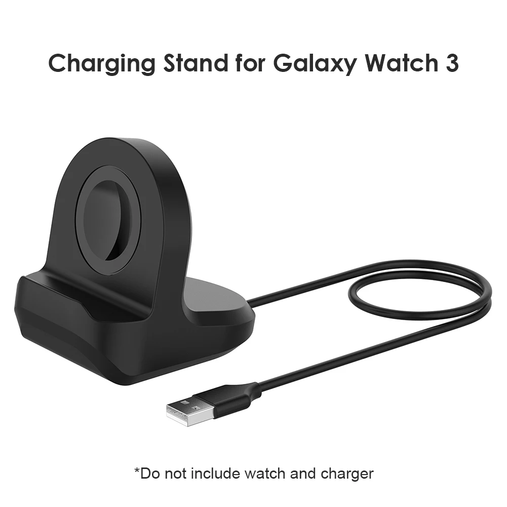 Зарядная подставка для Samsung Galaxy Watch 3 41 мм 45 легкая прочная база часов Active 1 2 40 44