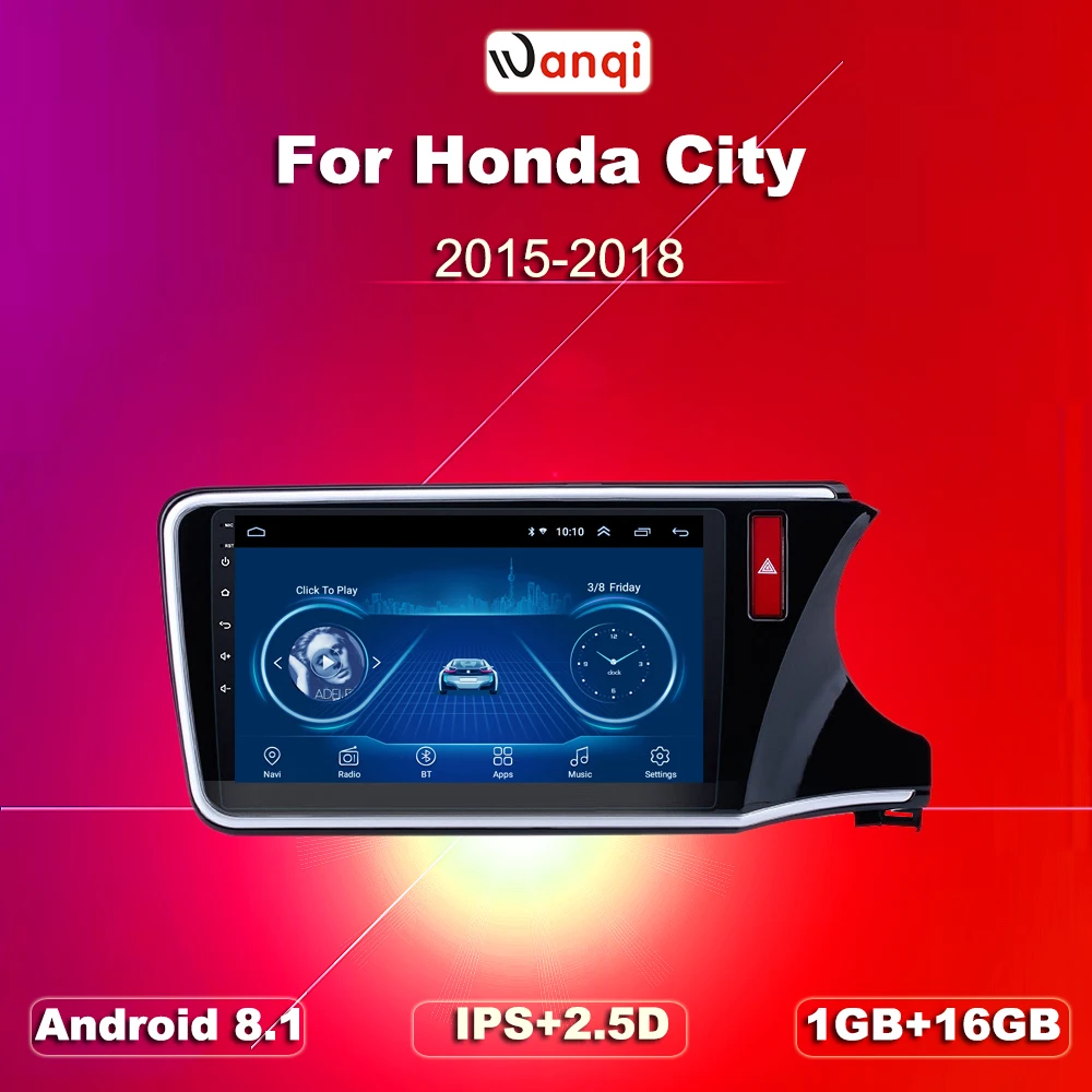 Автомобильный GPS-навигатор 10 1 дюйма Android 8 для Honda City Greiz Gienia 2015-2018 поддержка RHD