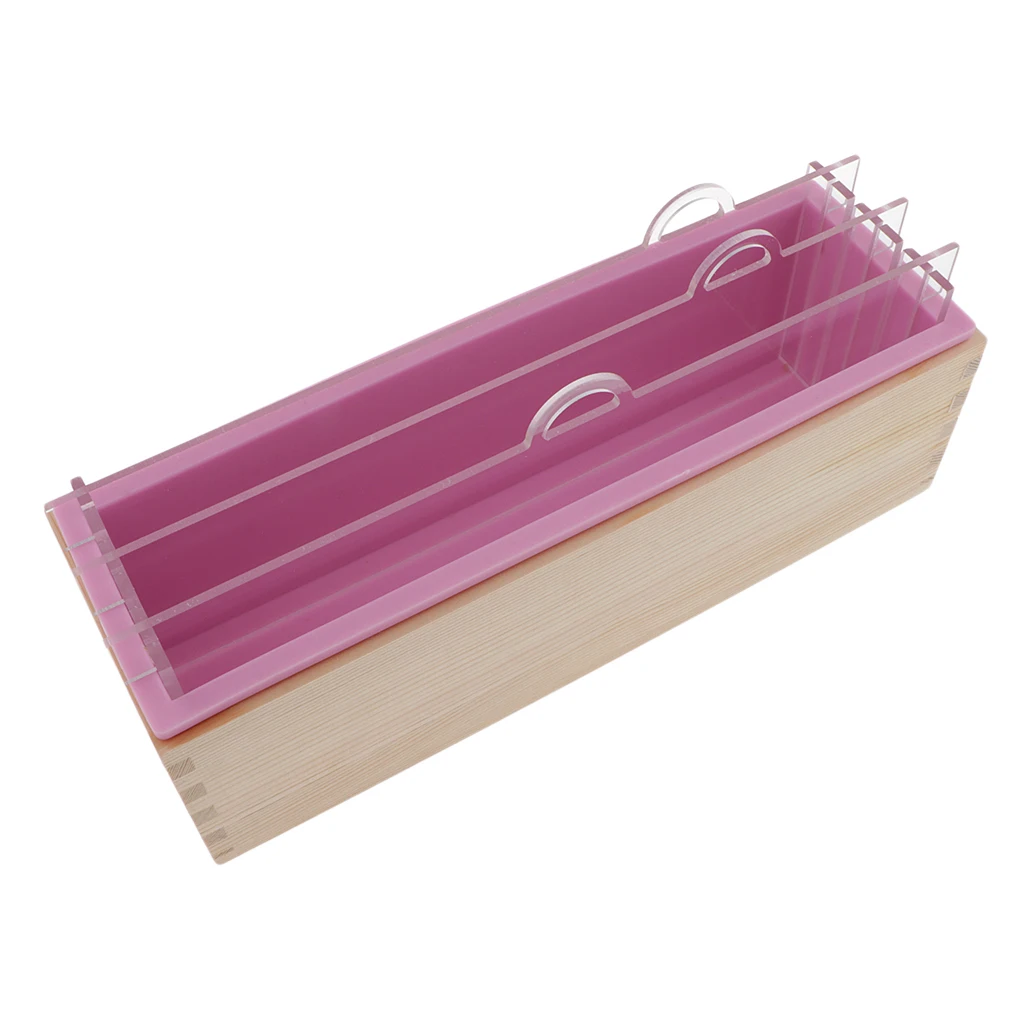 Rectangle Wood Box Silicone Soap Mold DIY Candle Tool For Toast Loaf Baking | Дом и сад