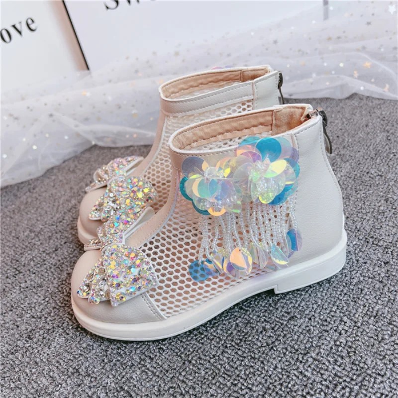 Детская обувь 2021 сезон лето осень Модная одежда для девочек с украшением в виде