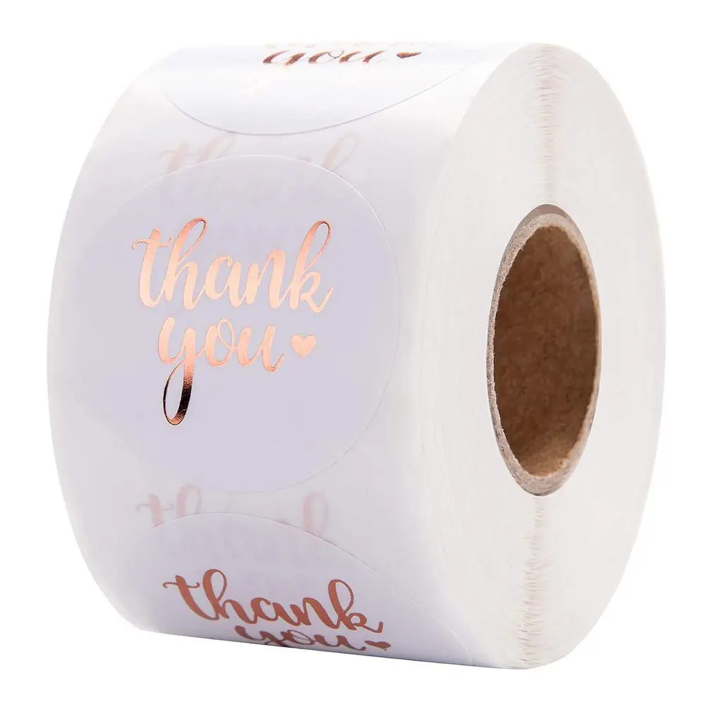 

Roll Hot Stamping Stickers Handmade Baking Packaging Bags Thanksgiving Gift Bags Sealing Labels Stickers