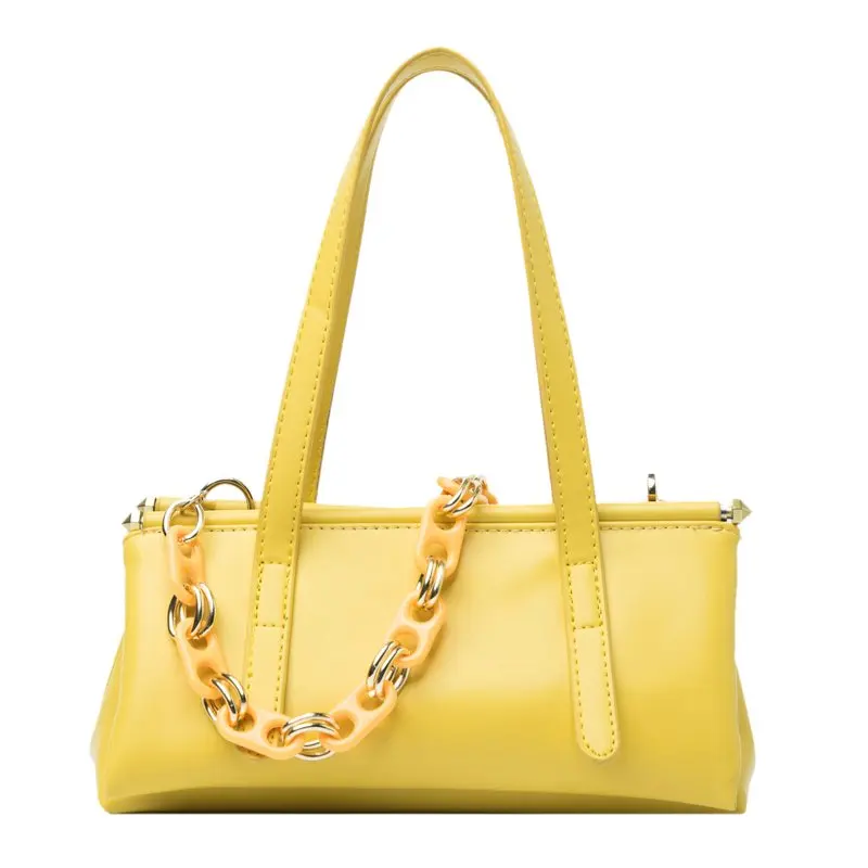 

Fashion Women Shoulder Bag Blue Summer Ladies Chain Handbag Small Pu Leather High Quality Bag All-match With Interval
