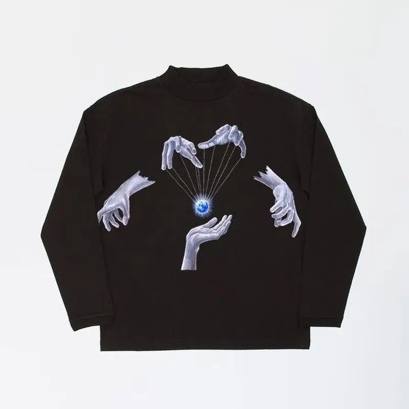 

Autumn New Mens Sweatshirts Loose Printing Casual Long Sleeve Top for Men Fashion Casual Sweatshirts
