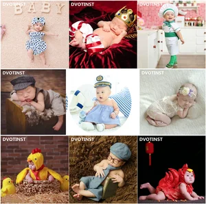 Реквизит Dvotinst для фотосъемки новорожденных, костюм с фруктами + шляпа, набор для Хэллоуина, косплея, Детский костюм, реквизит для студийных съемок