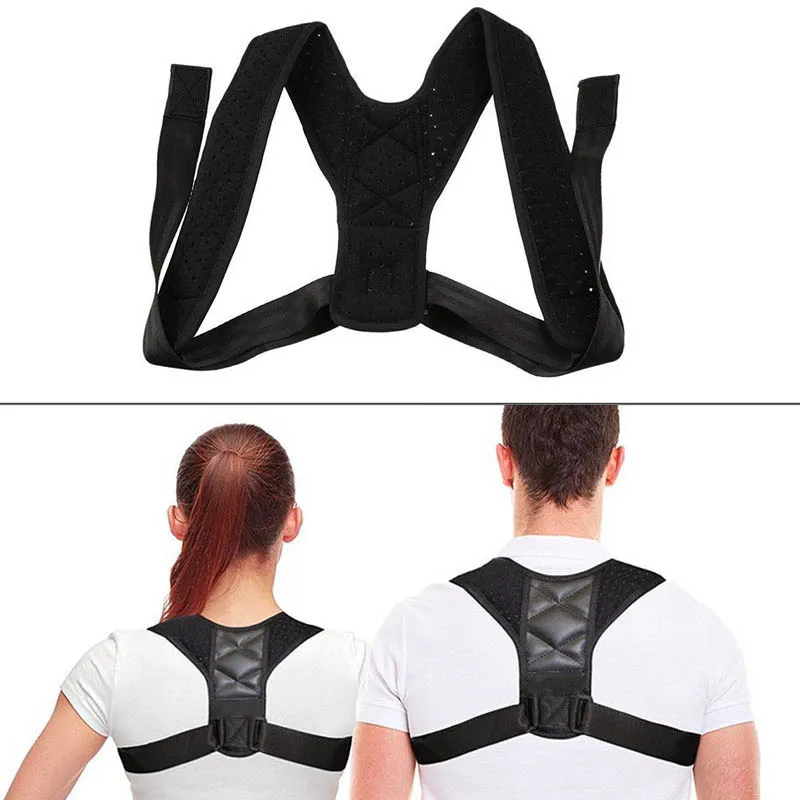 Corrector de postura ajustable para adultos y niños, cinturón de soporte para espalda y hombros, cinturón de corrección, envío directo
