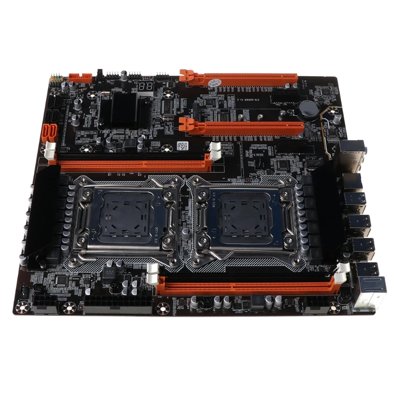 X79 двойной процессор LGA2011 материнская плата E5 4 × DDR3 DIMM настольный компьютер