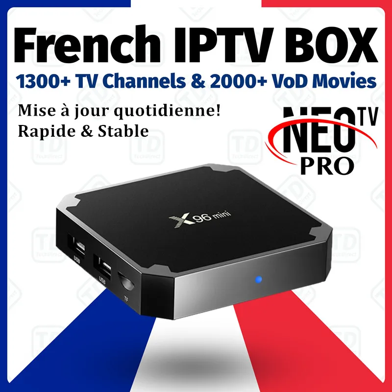 Французская IP ТВ приставка X96 мини android ТВ приставка+ 1 год ip tv подписка Neo tv pro для Франции Бельгия Арабский IP tv M3U Смарт ТВ приставка