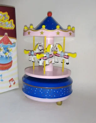 style 9 Круглые музыкальные шкатулки Merry-go-round, Геометрическая музыкальная декорация для детской комнаты, подарки унисекс, Деревянная Рождественская карусель, коробка для дома, декорация lf676 - Цвет: style 9