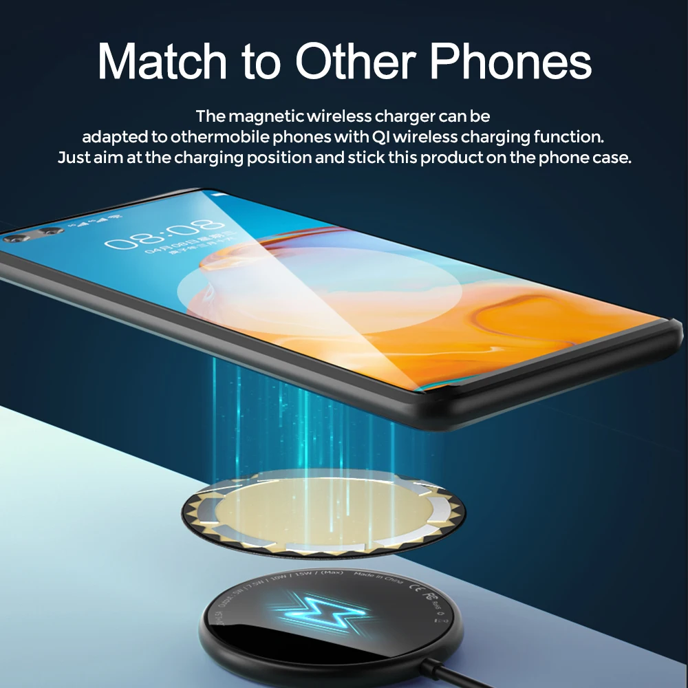 

YKZ Leather Magsafing Sticker Metal Plate Magnet Sheet for iPhone 12 Pro Max Mobile Phone Holder Magnetic Car Phone holder Stand