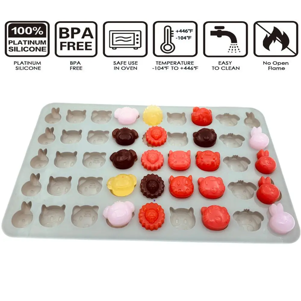 Силиконовые формы для торта с милыми животными форма шоколада конфет