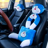 30 45cm doraemon cartoon car headrest car pillow u shaped neck pillow lumbar pillow kawaii plush toys stuffed animals plush toy