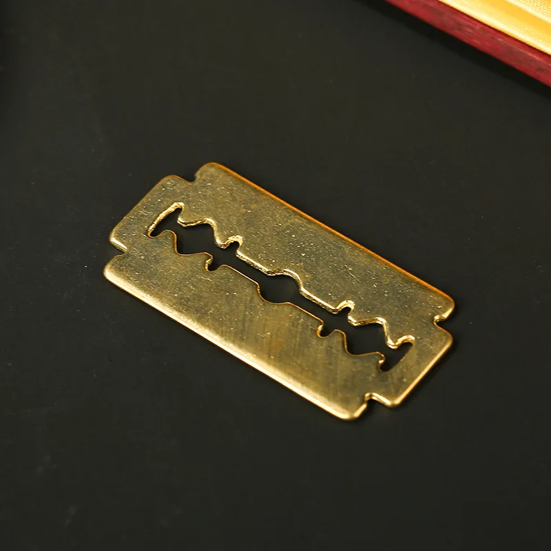 Брелок ручной работы из латуни для мужчин металлический медный брелок бритвы