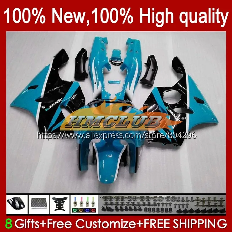 

Body For KAWASAKI ZX 636 600CC ZX636 ZX-6R cyan black ZX6R 94 95 96 97 102No.71 ZX600 ZX 6R ZX-636 1994 1995 1996 1997 Fairing