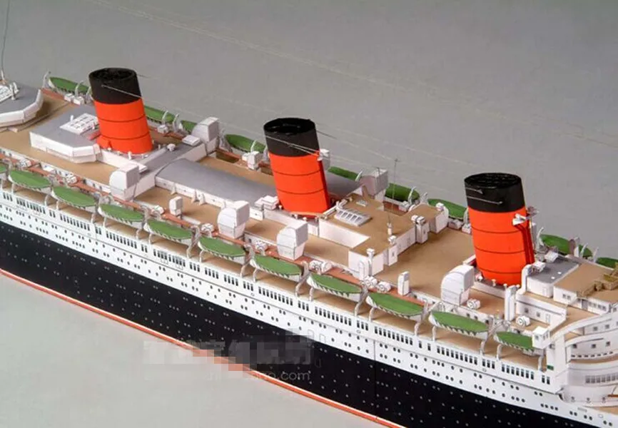 Отпариватель британской королевской почты RMS Queen Mary Ocean Liner набор 3D бумажных