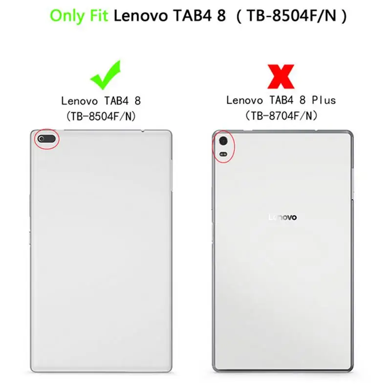 Чехол для lenovo Tab 4 8 дюймов планшет TB-8504F/8504N 8 дюймов планшет выпуск с подставкой защитный чехол из искусственной кожи