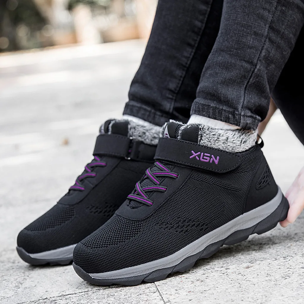 Походная обувь Уличные плюшевые женские Трекинговые ботинки Альпинистские