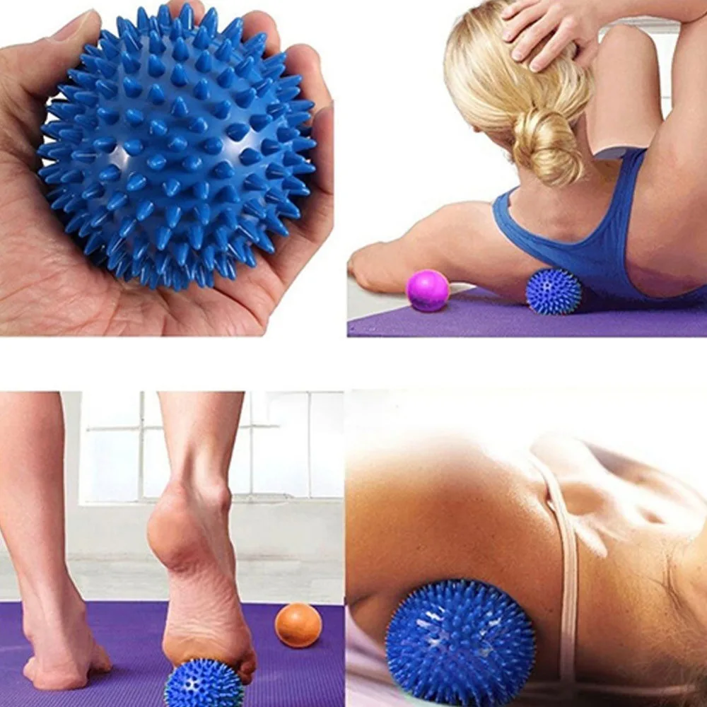 7CM 6 Color Fitness PVC Hand Massage Ball Soles Hedgehog Sensory Training Grip the Portable Physiotherapy |