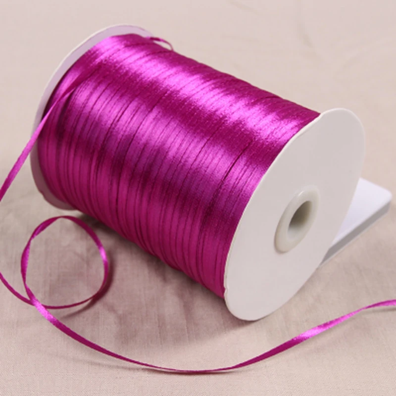 

Атласная лента 1/8 дюйма 3 мм для упаковки, банта и аксессуаров для одежды 20 лет/партия 34