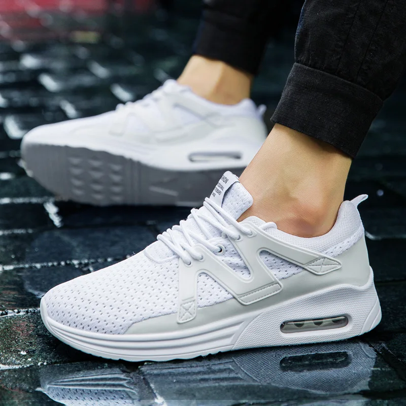 2020 мужские повседневные брендовые кроссовки сетчатые туфли на плоской подошве