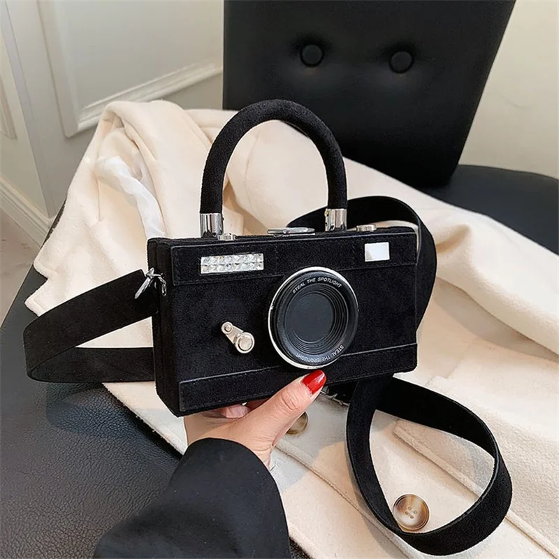 

Новинка 2022, роскошные сумки в стиле ретро с фотоаппаратом, матовая сумка-мессенджер через плечо из искусственной кожи, женские кошельки и су...