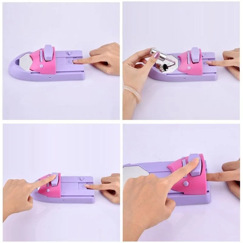 Diy 3d ручная машинка для рисования ногтей лак набор печатная пластина принтер