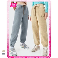 inflation casual jogger pants women winter thick warm sweatpants girl lamb casual pants female trousers 38515gw