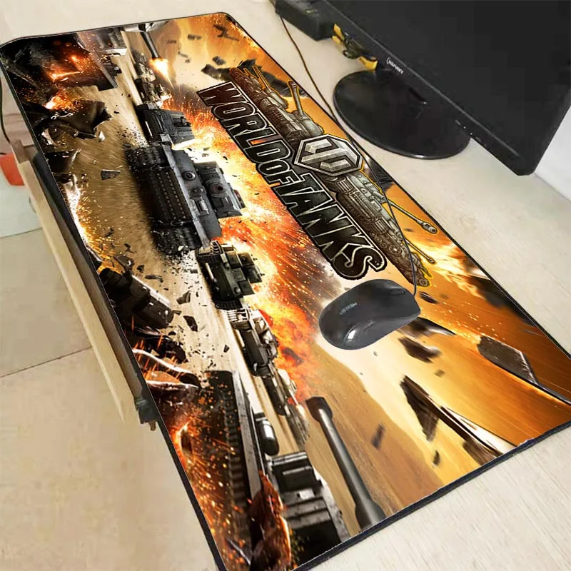 

XGZ World of Tanks Mouse Pad Gaming Locking Edge Mousepad Gamer Mouse Mat Pad Game Computer Padmouse Laptop Large Play Mats