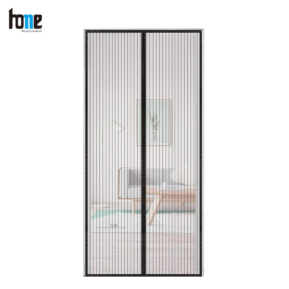 

Door Curtain Magnetic Screen Mosquito Net Mesh Insect Door Closure Fiberglass Heavy Duty with Magnets Keeps Insects Bugs Out