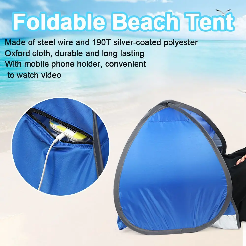 

Outdoor UV Protection Mini Head Tent Lightweight Umbrellas Face Tent Small Awning Camping Beach Tent