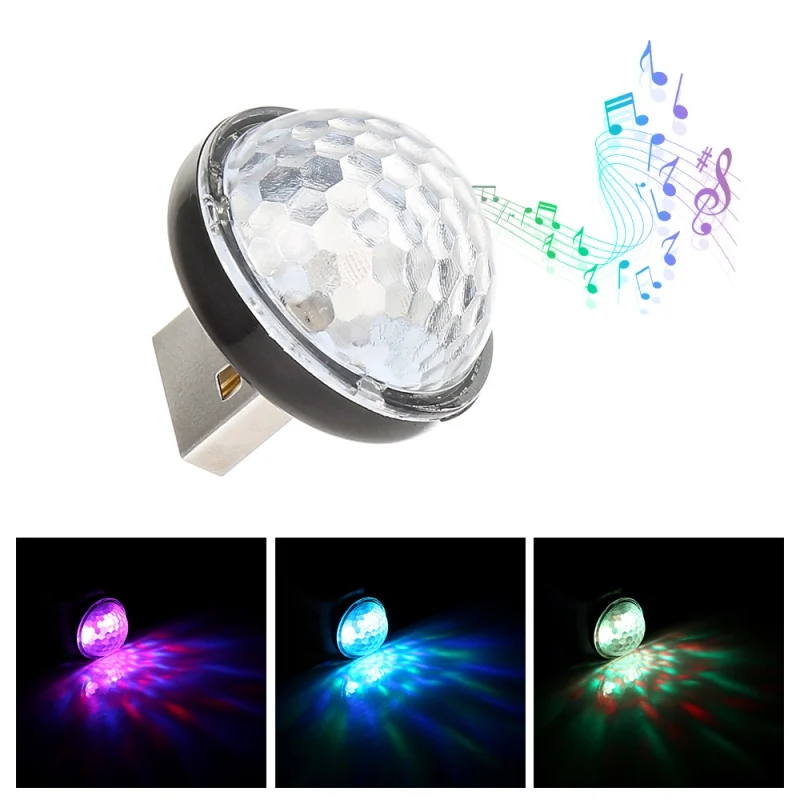 Автомобильный RGB внутренняя Светодиодная лампа Беспроводной мини USB светильник