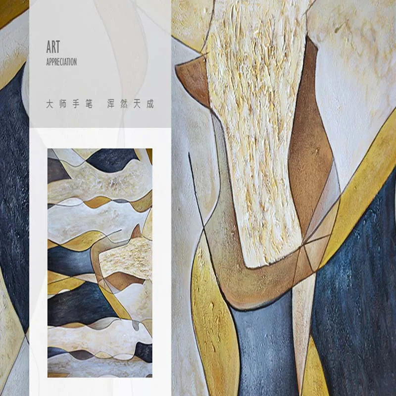 Большая картина ручная роспись Любовный пейзаж масляная живопись холст