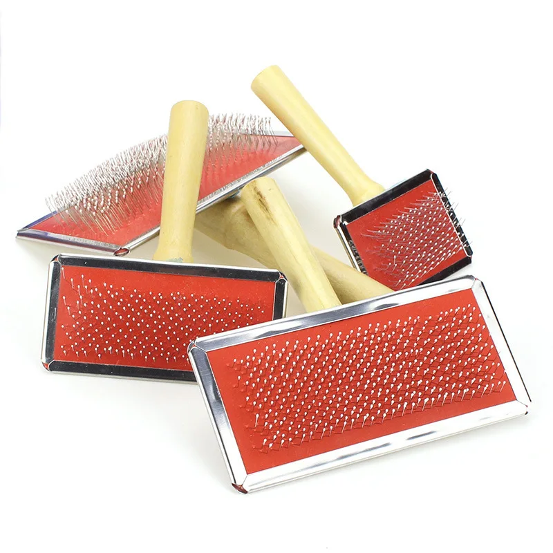 

Wooden pet comb cat massage comb with protection some dog needle comb comb hair removal open knot pet supplies