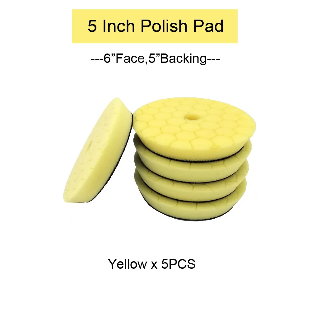 

Полировальная губка HUTU 3/5/6 дюйма, набор автомобильных аксессуаров, автомобильный воск 125 мм, автомобильные фары, полировальный диск для полировального аппарата RO/DA