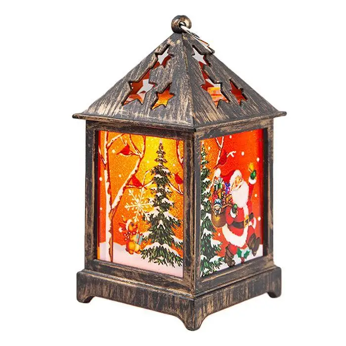 Рождественский пластиковый снеговик Санта рождественские украшения лампа с