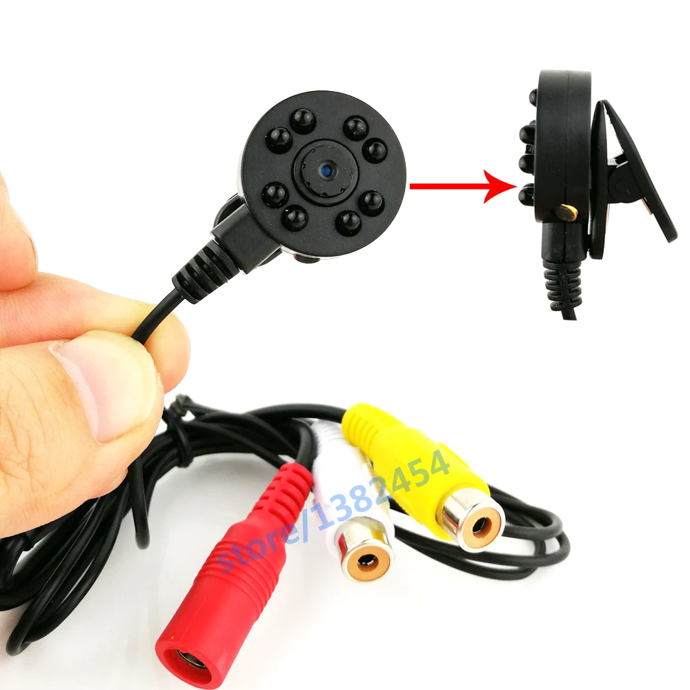 Супер маленький мини аналоговая камера видео аудио видеонаблюдения Камеры