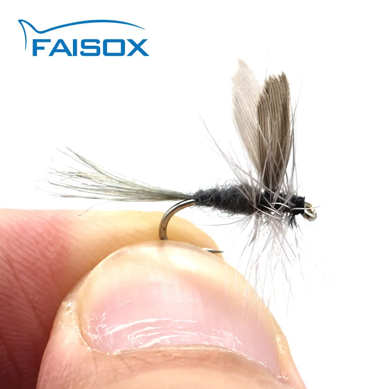 Faisox 6 шт. синие Дун засушенные мухи Fly рыболовные приманки для форель окунь рука