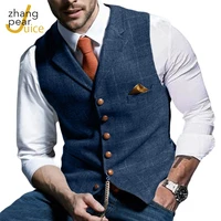 vintage men vest mens suit vest business waistcoat jacket casual slim fit homme vests for man clothing