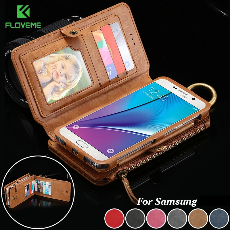 Чехол Кошелек FLOVEME для Samsung Galaxy Note 20 Ultra 10 9 8 S20 S10 S9 S8 Plus S7 S6 Edge|case for samsung|case brandcase |