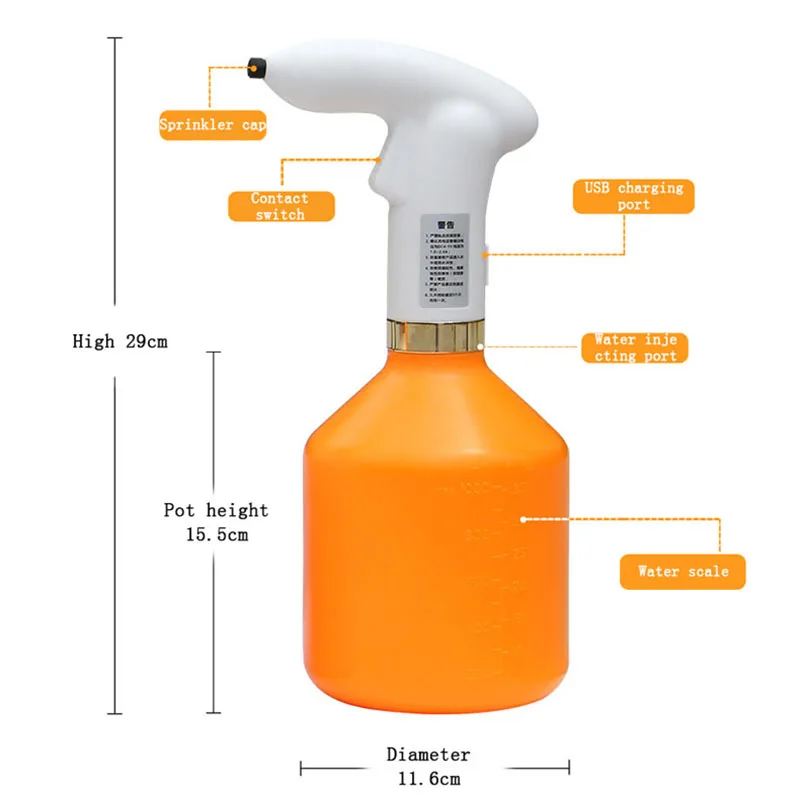 Электрический полив для органических растений опрыскиватели давления Jardin