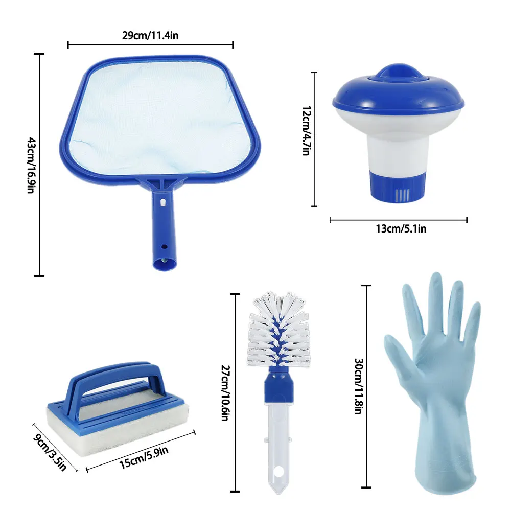 

Pool Vacuum Cleaning Kit Mini Vacuum Cleaner Pool Skimmer Pool Nets For Cleaning Floating Skimmer Pool Leaf Net Swimming Tools