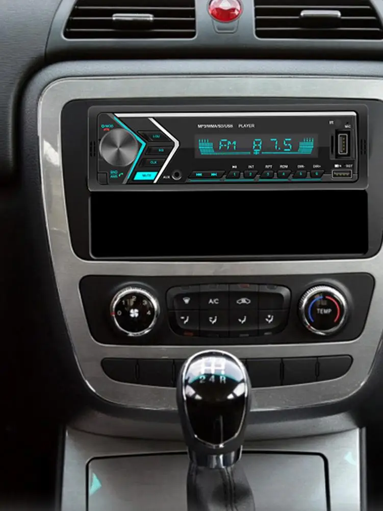 Автомобильный стерео MP3-плеер с Bluetooth однодиновый громкой связью USB/Aux-in/FM-радио