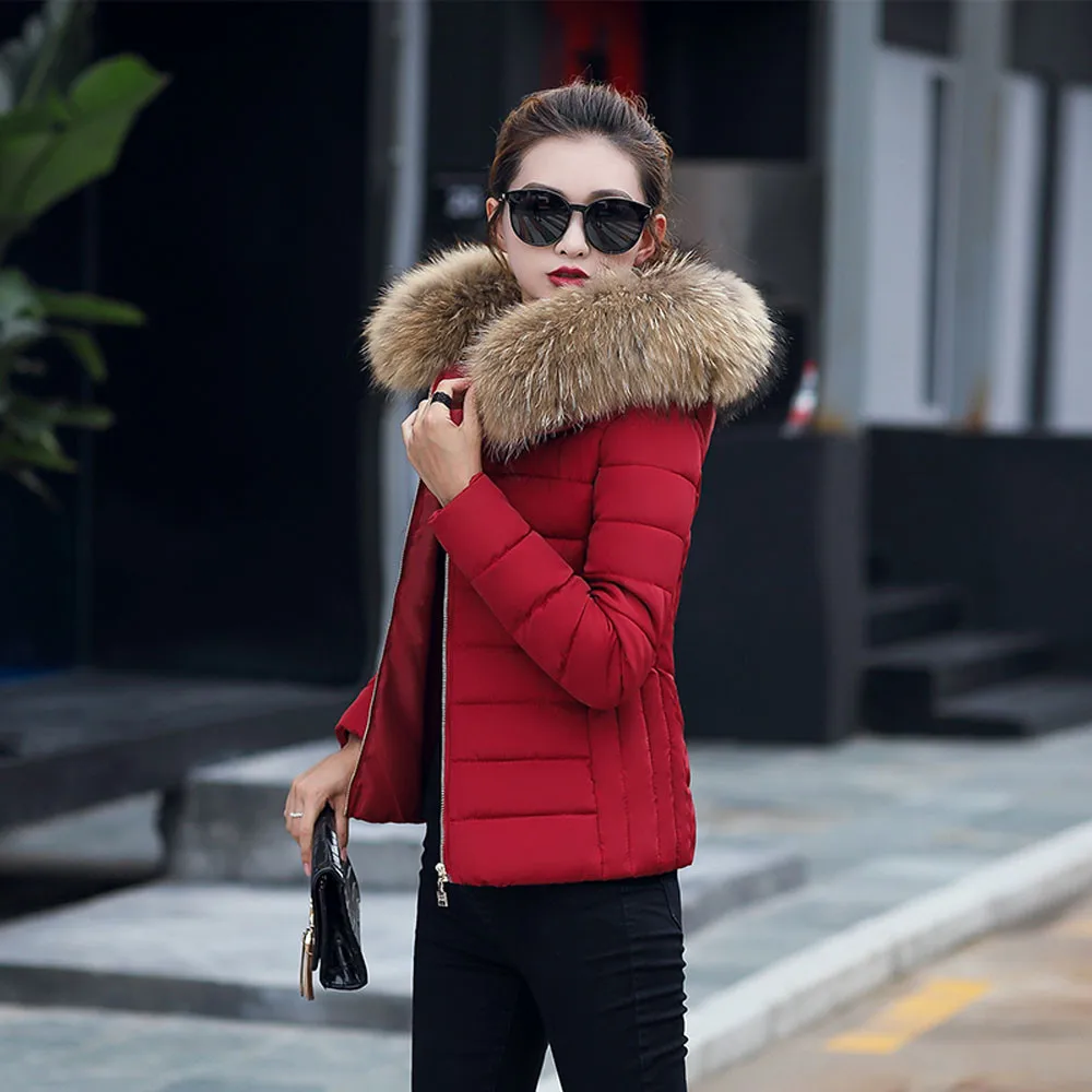 Куртки-парки Повседневная модная женская однотонная повседневная обувь толстые