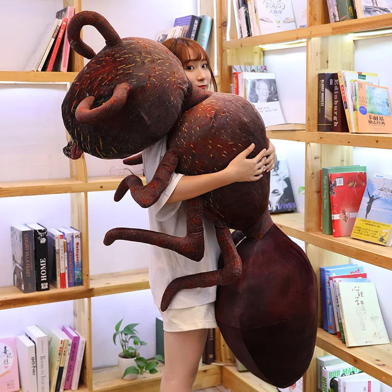 Giant Plush Red Ant Stuffed Soft Mini Animal Toy Creative Plushie Insect Decor Kids Boys Girls Grownups Gift 46/70/100cm