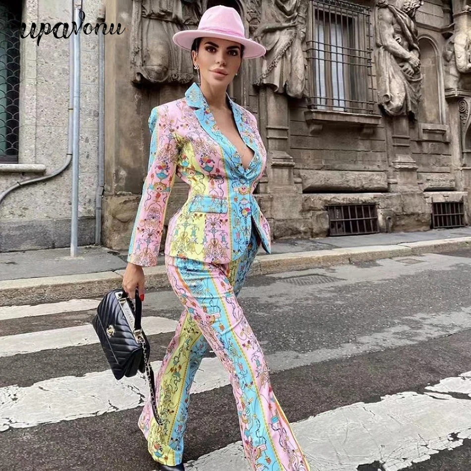 

Женский костюм из пиджака с отложным воротником и длинными рукавами, элегантный праздничный костюм из двух предметов, весна 2021